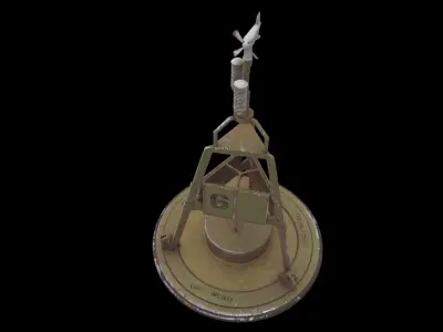 meterological buoy 3D model