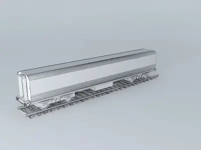 Eco Rail Track 1st Class Carriage,DummyOld Steam Days Free 3D model