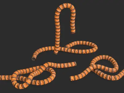 Liner Bellow Duct Low-poly 3D model