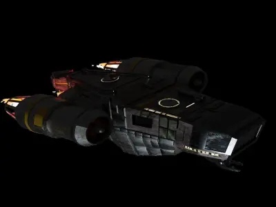 Scifi Star Wars Ship 3D model