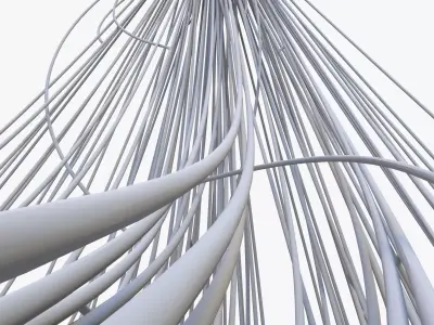 Cable Wire Web 3D model buy