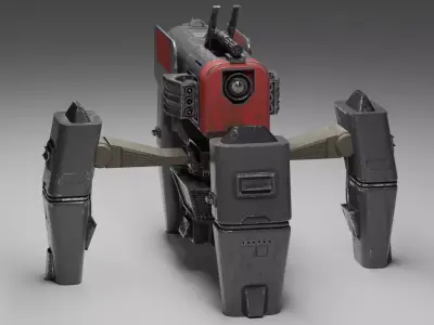 Battle walker Free low-poly 3D model