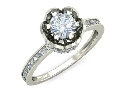Solitair Ring  3D print model purchase
