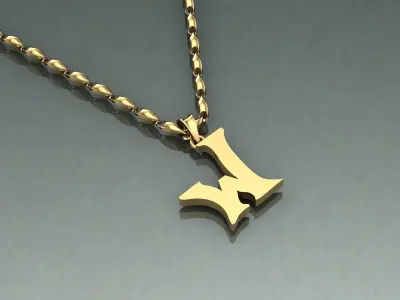 Pendant W-w1 3D print model