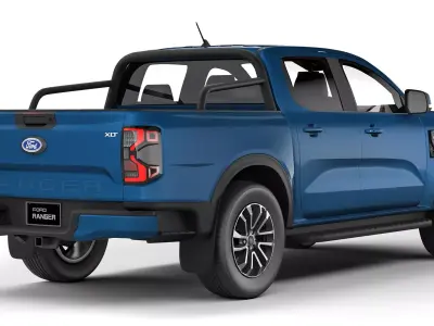 Ranger XLT 2023 3D model purchase