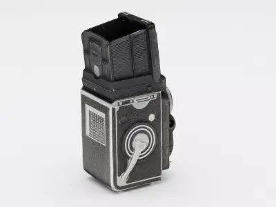 Rolleiflex TLR  medium format Film Camera 3D model