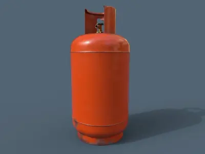 Realistic Gas Cylinder Low-poly 3D model