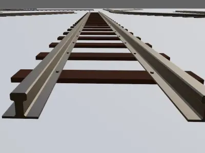 Rail Kit - Trilhos de Trem 3D model