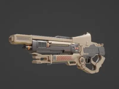sci fi gune model 3D model