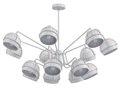 Black Widow II Chandeliers 3D model