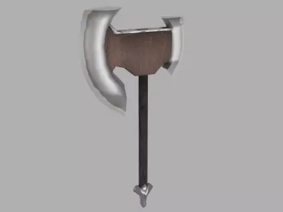 axe low poly Low-poly 3D model get