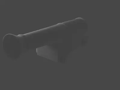 Ship gun Free 3D model