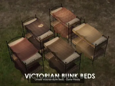 Vintage Victorian Furniture Pack - 4K PBR