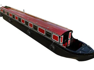 Narrowboat lincolnshire 3D model