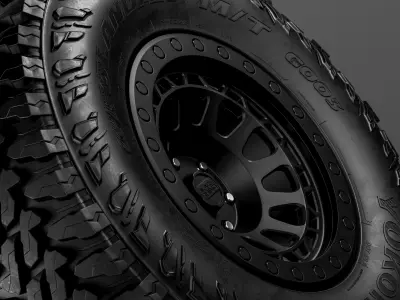Yokohama Geolander MT G003 Offroad Tire 3D model