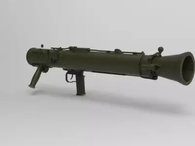 Carl Gustaf  recoilless rifle 3D model