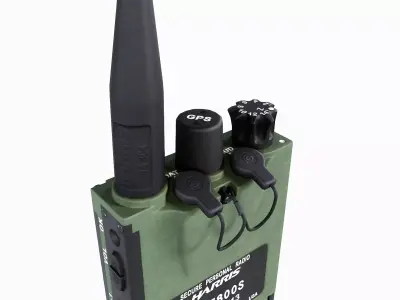 Harris RF-7800s PRR Radio Low-poly 3D model