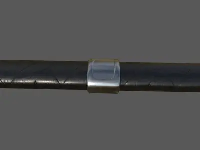 Fantasy sword Low-poly 3D model 14
