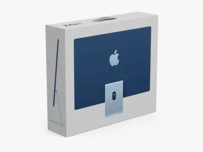 Apple iMac Packaging Box 3D model