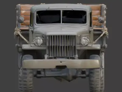 WWII Light Tank 3D  Low-poly 3D model