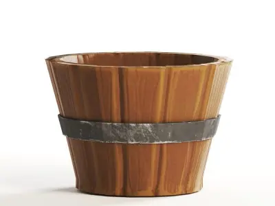 Stylized Barrel Low-poly 3D model buy