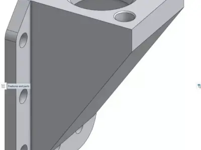 Part support Machine Design 3D model