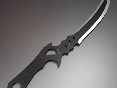 Badland sword Low-poly 3D model