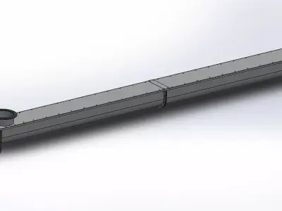 Screw Conveyor 3D model 2