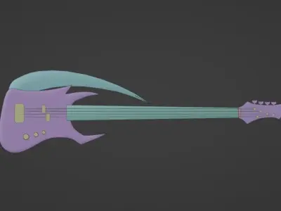Guitar Scythe 3D model