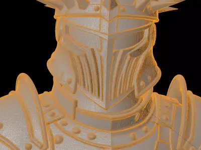 Mech Lord Iron Helmet 3D Print Model 3D print model