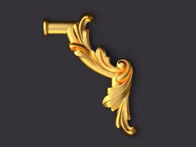 Corner decor ornament for furniture Free 3D model purchase