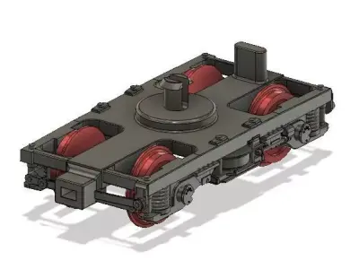 OO MK3 Coach Bogie with NEM Socket for older Hornby Coaches 3D print model