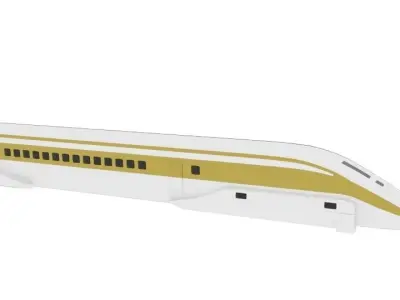 Maglev MLX 01 Goldtrans Low-poly 3D model