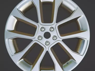 Range Rover 20in Wheels Replica Low-poly 3D model