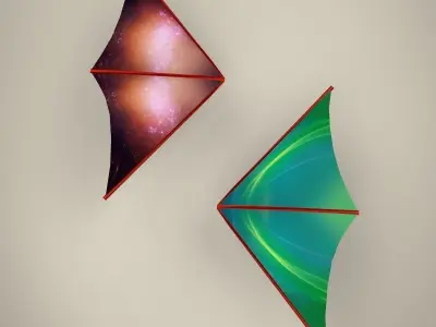 Hang Glider Low-poly 3D model get
