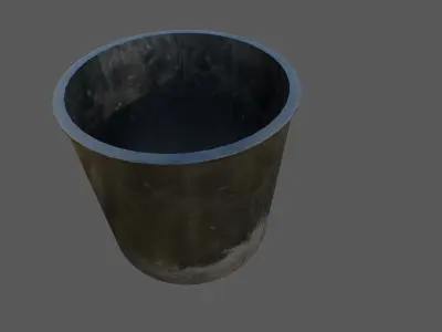 Dirty Military Refectory Set Low-poly 3D model