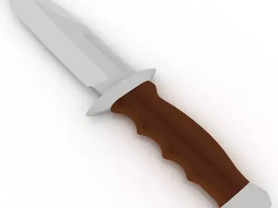 Survival Knife 3D model purchase