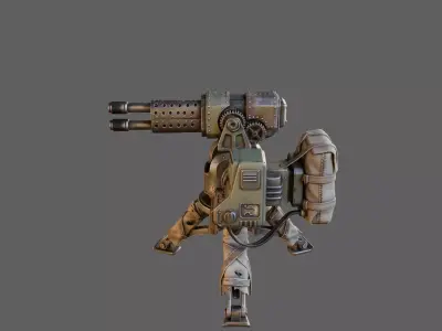 Wasteland Logistics Hazmat Crate PBR 3D Model Game Ready 3D model
