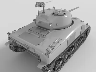 Military Tank Free low-poly 3D model