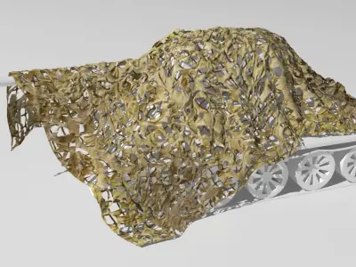 camo net  Low-poly 3D model