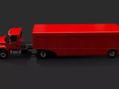 Beverage Truck Trailer 3D model