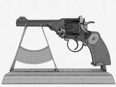 Revolver 3D model 9