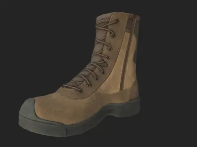 tactical boots Low-poly 3D model
