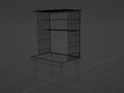 Wooden Workbench Free 3D model