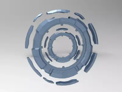 Sci Fi Portal Gateway 1 3D model