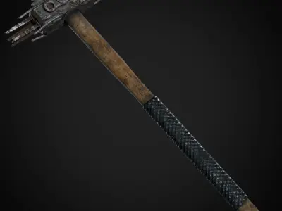 Post Apocalyptic Weapons - Sledgehammer Low-poly 3D model