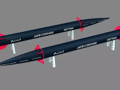 Fattah-01 Hypersonic Missile 3D model