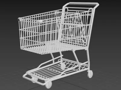Shopping Cart - Gest Low-poly 3D model