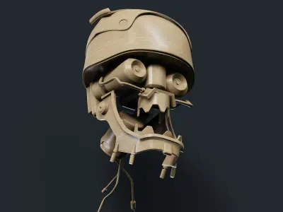 Robot Head 3D print model