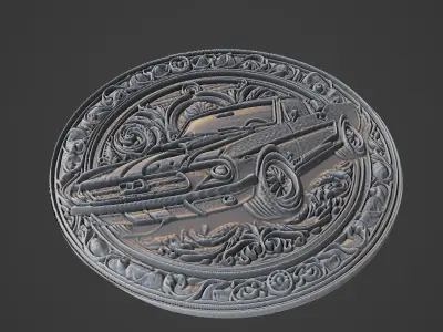 Car Pendant Medallion 3D print model 81